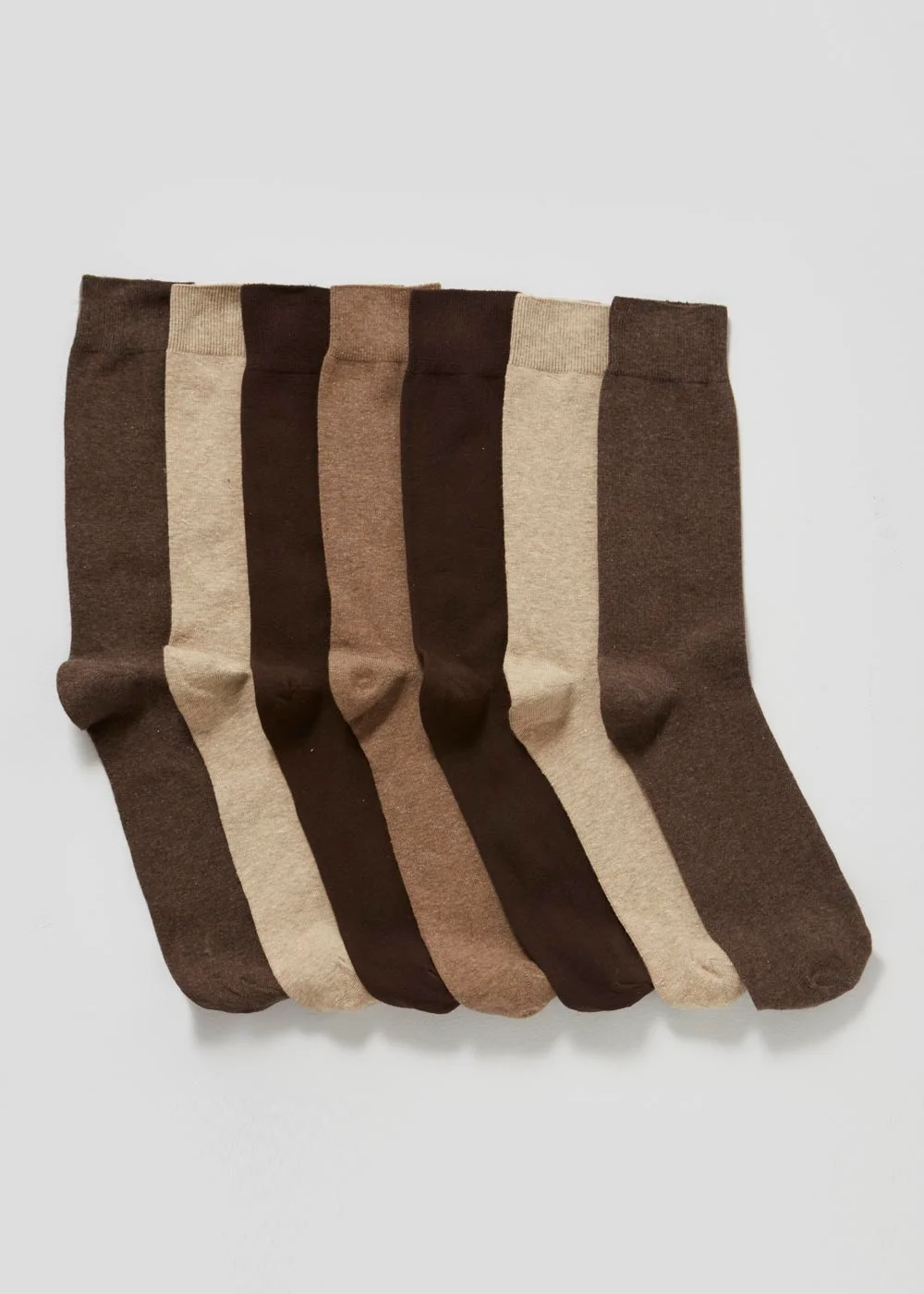 7 Pack Cotton Rich Socks - Size 12-14 Image 1