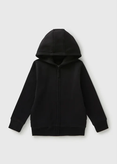 Kids Black Zip Up School Hoodie (3-13yrs) - Age 3 Years Image 1