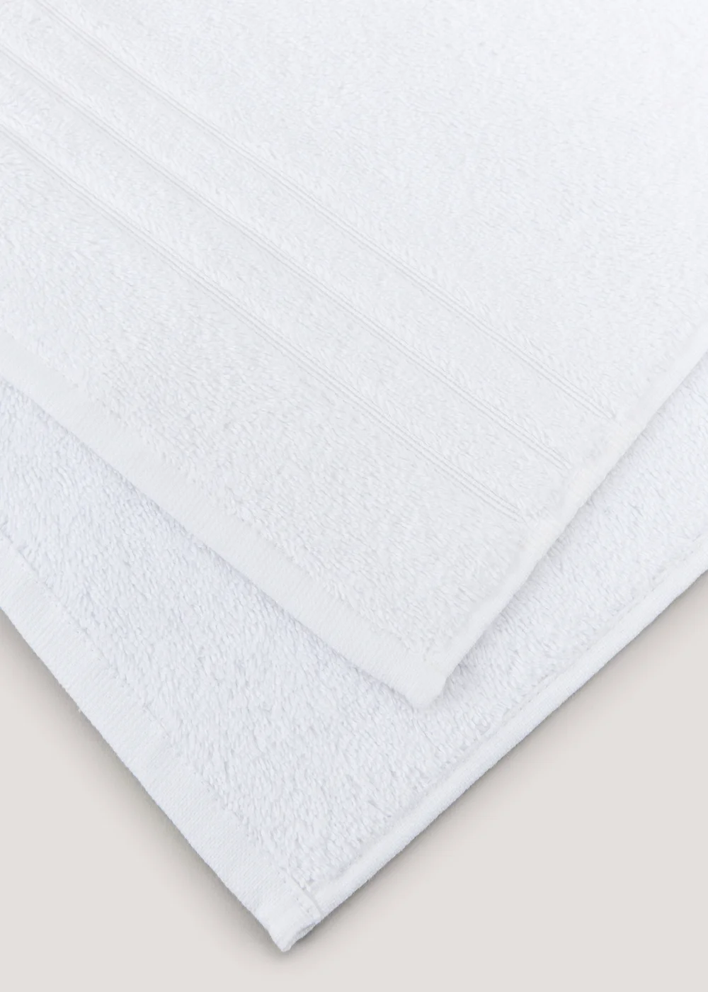 White 100% Egyptian Cotton Towels - Hand Towel Image 3