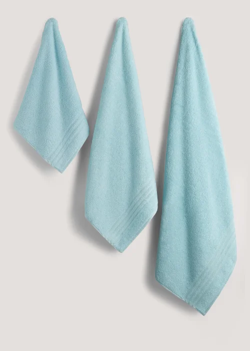 Ice Blue 100% Egyptian Cotton Towels - Hand Towel Image 1