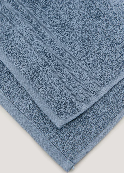 Blue 100% Egyptian Cotton Towels - Hand Towel Image 3