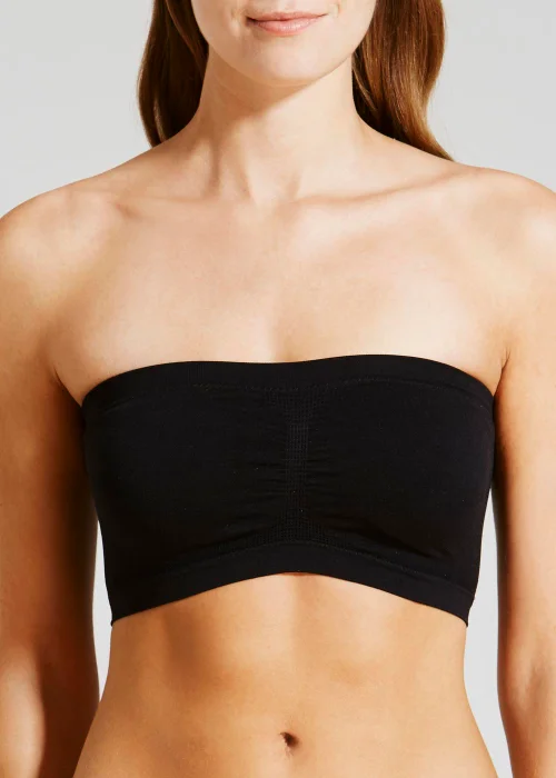 Black Seam Free Strapless Bra - S Image 1