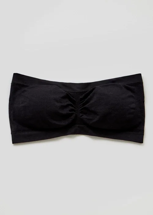 Black Seam Free Strapless Bra - S Image 3