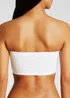 White Seam Free Strapless Bra - S Image 2