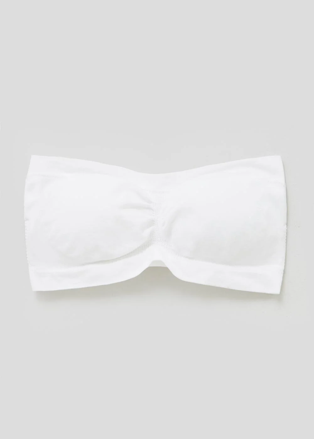 White Seam Free Strapless Bra - S Image 3