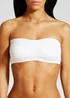 White Seam Free Strapless Bra - S Image 1