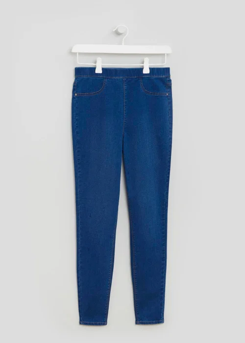 Rosie Mid Wash Pull On Jeggings - Size 08 29 leg Image 2