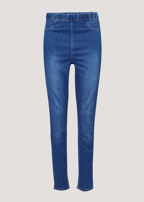 Rosie Mid Wash Pull On Jeggings - Size 08 29 leg Image 1