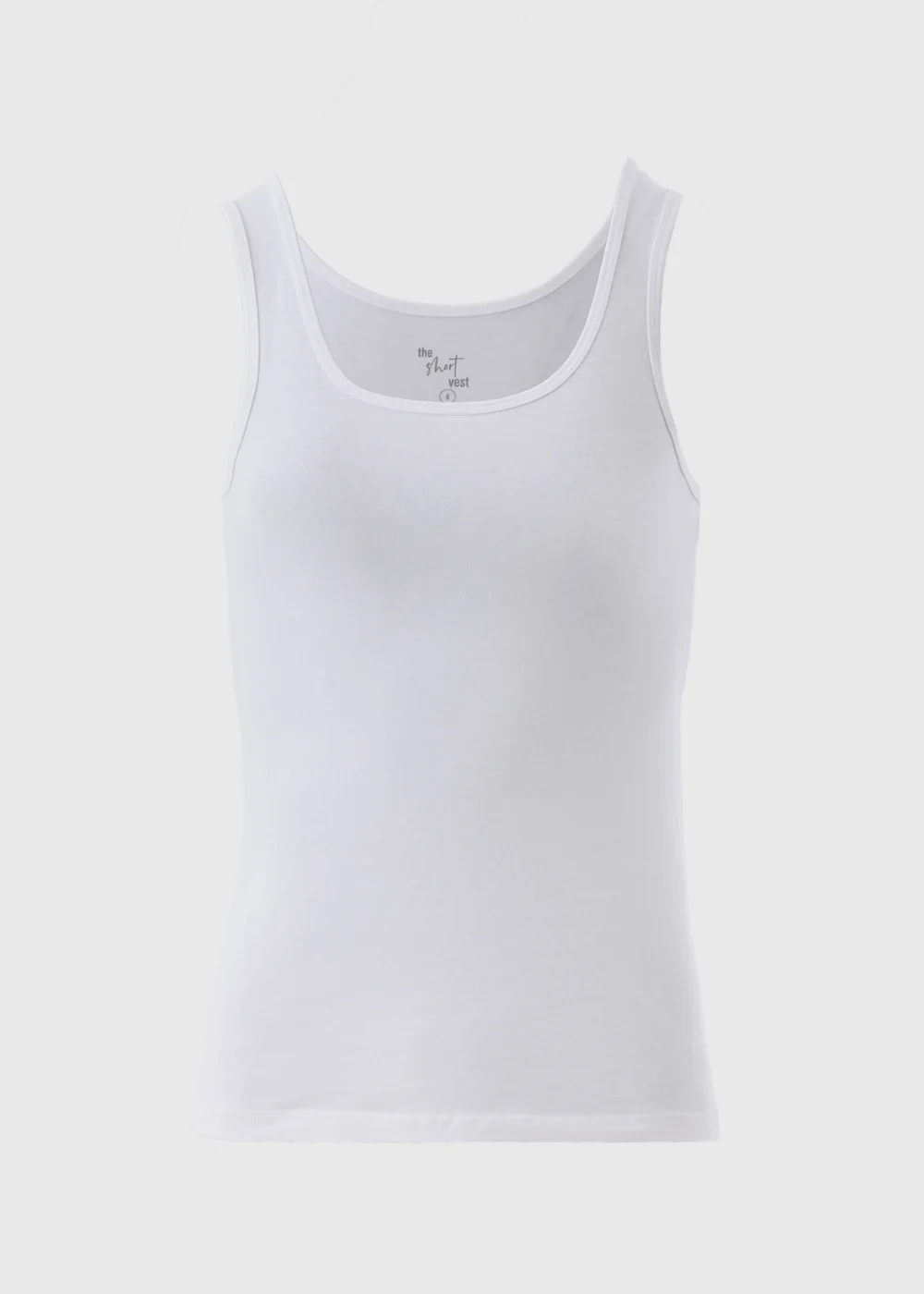 White Jersey Vest Top - 8 Image 5