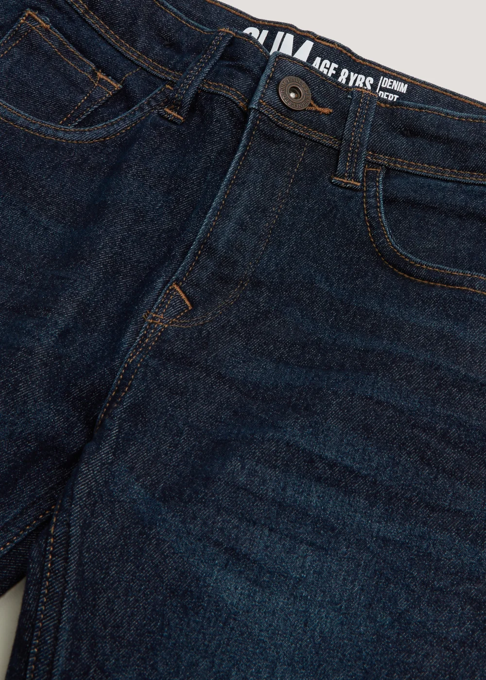 Boys Dark Wash Stretch Slim Fit Jeans (4-12yrs) - Age 4 Years Image 2