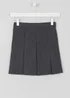 Girls Grey Box Pleat School Skirt (3-16yrs) - Age 6 Years Image 1