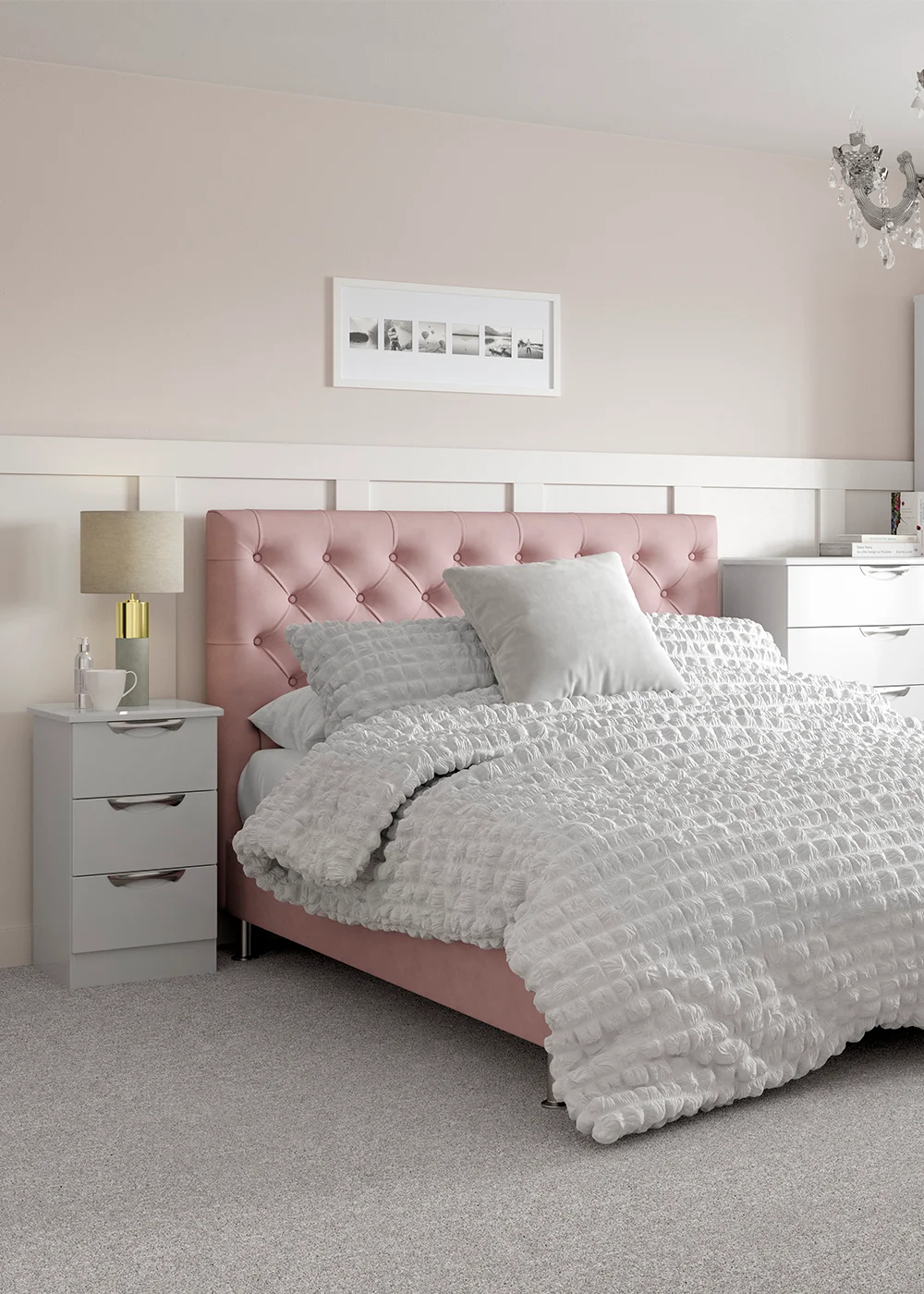 White Cotton Seersucker Duvet Set - Double Image 10