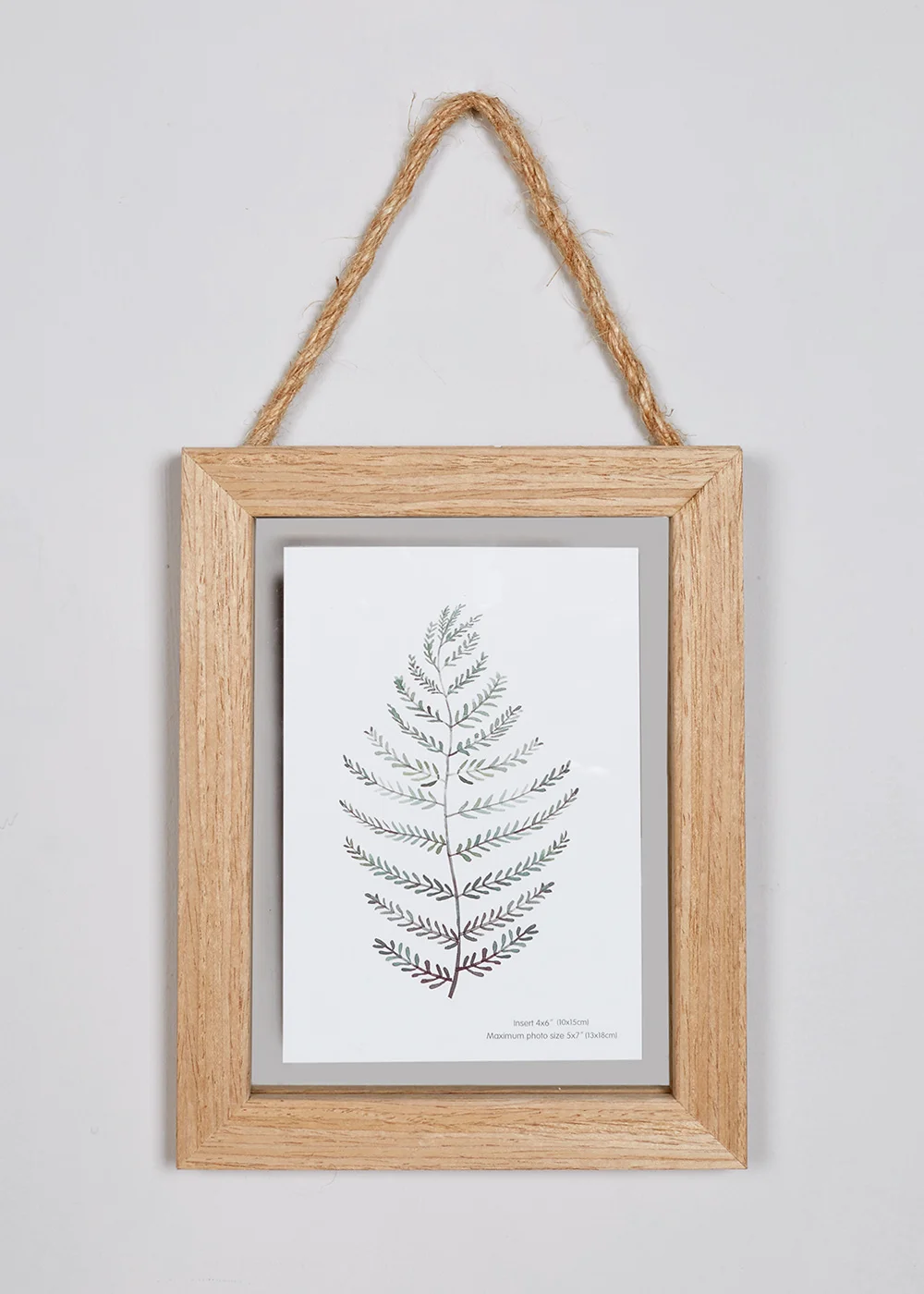 Hanging Wooden 5x7 Frame Image 1