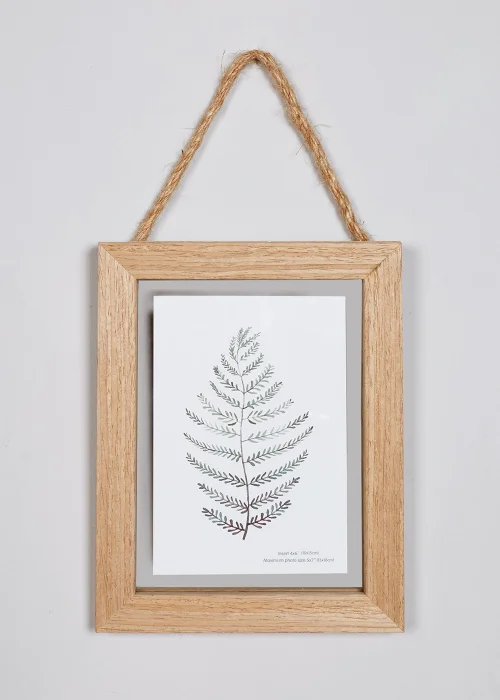 Hanging Wooden 5x7 Frame Image 1