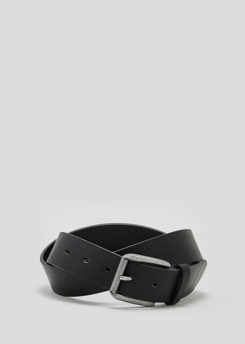 Black PU Buckle Belt - S Image 1