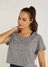 Souluxe Grey 2 in 1 Sports Top - Small Image 2