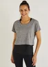 Souluxe Grey 2 in 1 Sports Top - Small Image 1