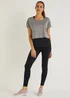 Souluxe Grey 2 in 1 Sports Top - Small Image 3