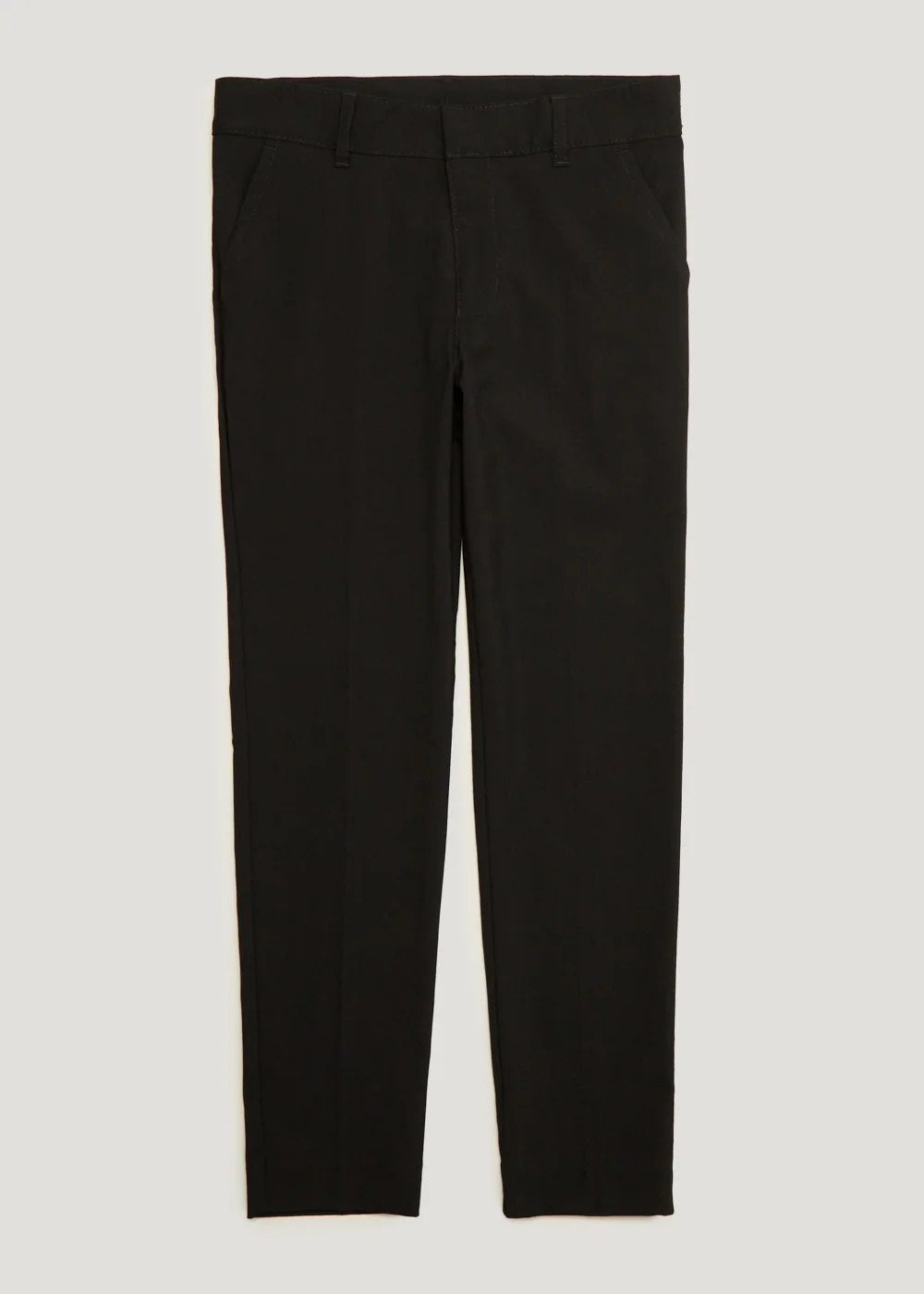 Boys Black Skinny Fit School Trousers (10-16yrs) - 10 Yrs Image 1