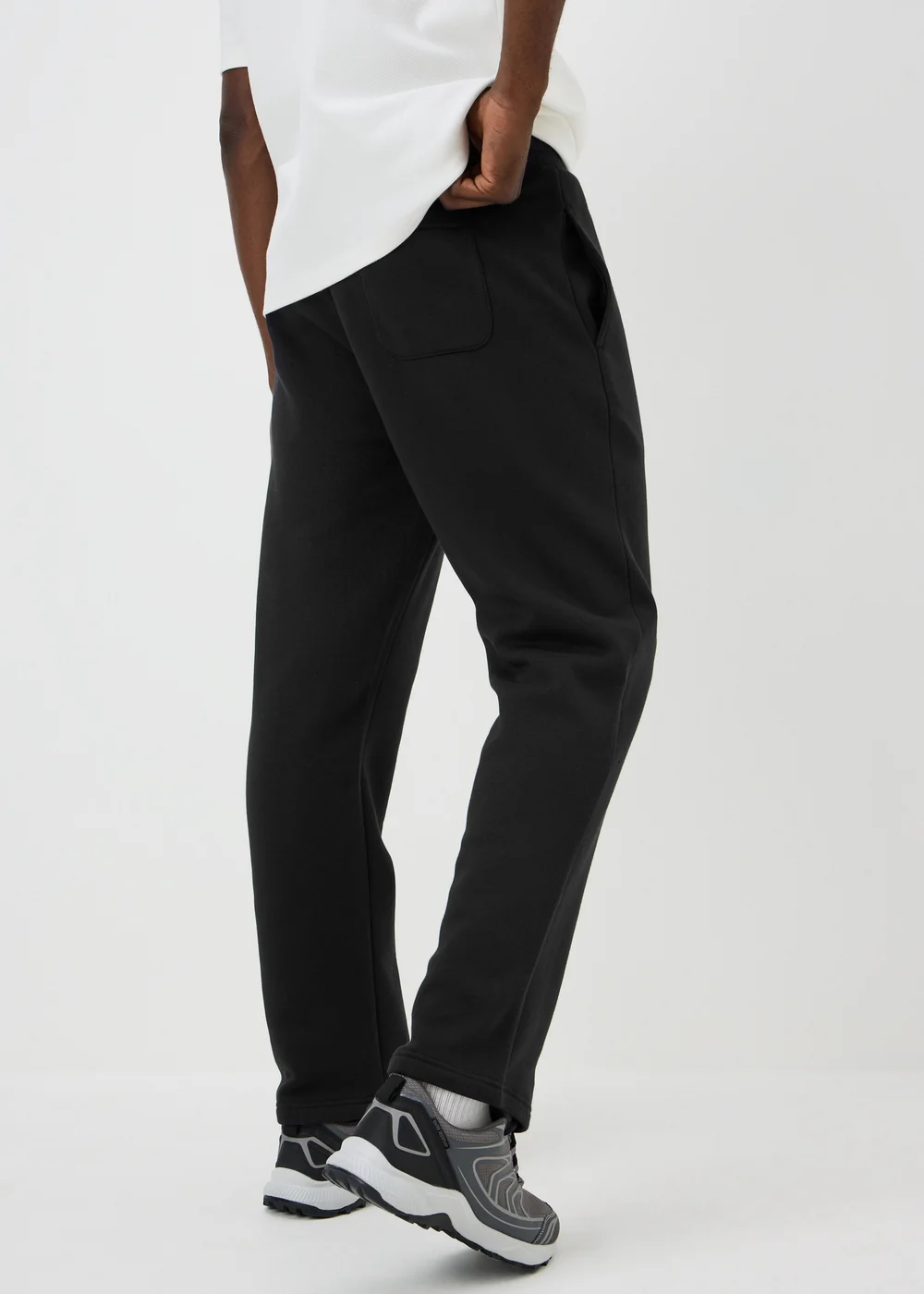 Black Essential Straight Fit Joggers - XS Image 2