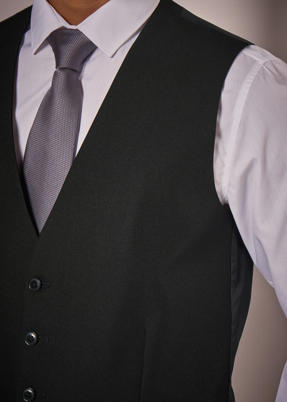 Taylor & Wright Panama Black Suit Waistcoat - Small Image 2