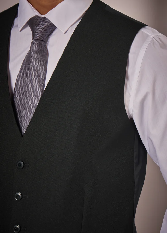 Taylor & Wright Panama Black Suit Waistcoat