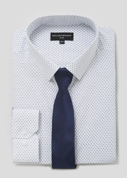 Taylor & Wright Slim Fit Shirt & Tie Set - 15 Collar Image 2