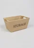 Jute Storage Tray (29cm x 19cm x 18cm) Image 1