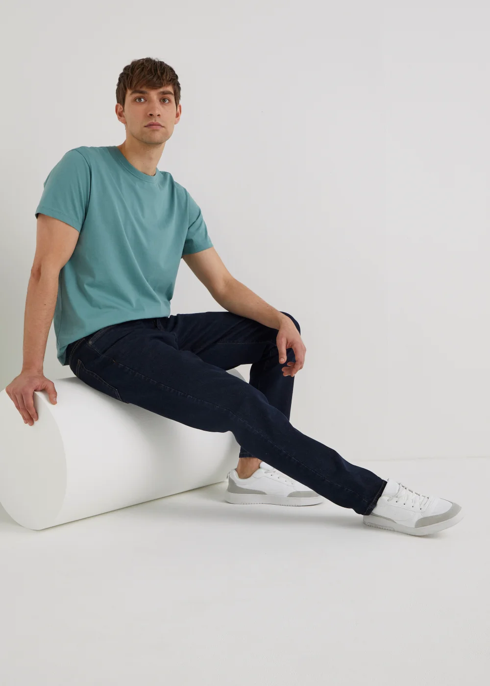 Rinse Wash Stretch Slim Fit Jeans - 30 Waist Regular Image 4