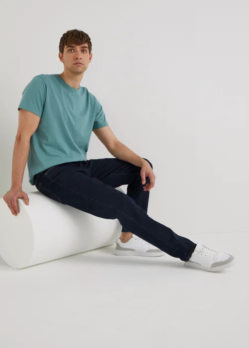 Rinse Wash Stretch Slim Fit Jeans - 30 Waist Regular Image 4