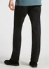 Black Stretch Straight Fit Jeans - 30 Waist Regular Image 1