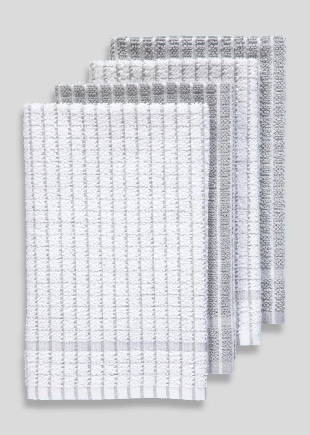 4 Pack Check Terry Tea Towels (60cm x 45cm) Image 1