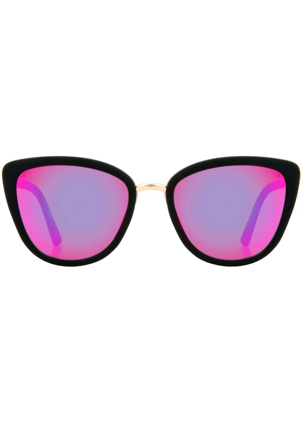 Foster Grant Rubberized Retro Cat Eye Sunglasses - One Size Image 1