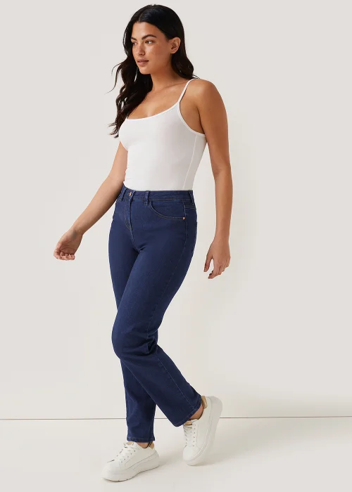 Grace Dark Wash Straight Fit Jeans - 8/L29 Image 5