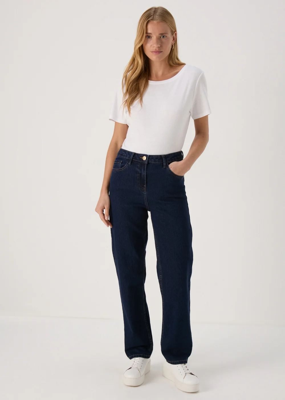 Grace Rinse Wash Straight Fit Jeans - 8/L29 Image 1
