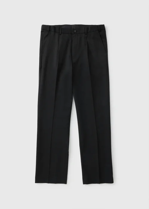 Taylor & Wright Black Regular Fit Flexi Waist Trousers - 30 Waist 29 Leg Image 5