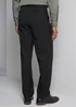Taylor & Wright Black Regular Fit Flexi Waist Trousers - 30 Waist 29 Leg Image 3