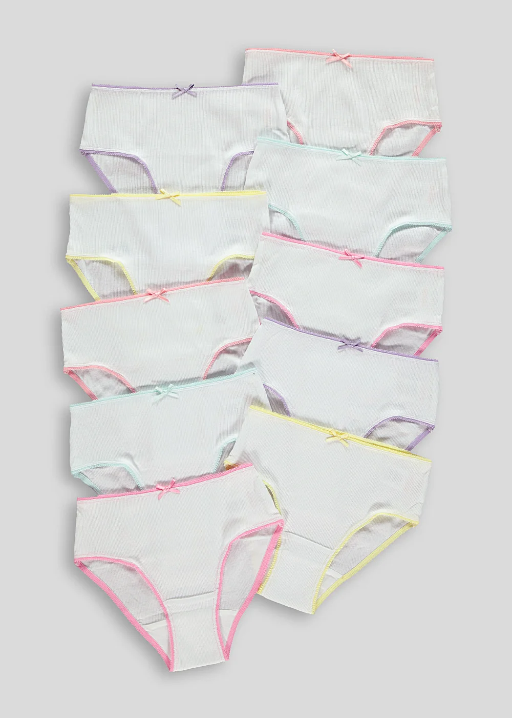 Girls 10 Pack Knickers (2-13yrs) - 2-3 Yrs Image 1
