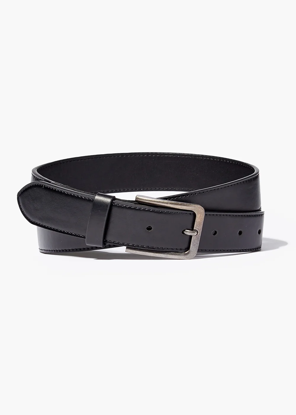 Black PU Flexi Waist Belt - S Image 1