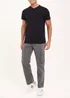 Black Essential V-Neck T-Shirt - S Image 4