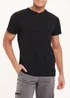 Black Essential V-Neck T-Shirt - S Image 1