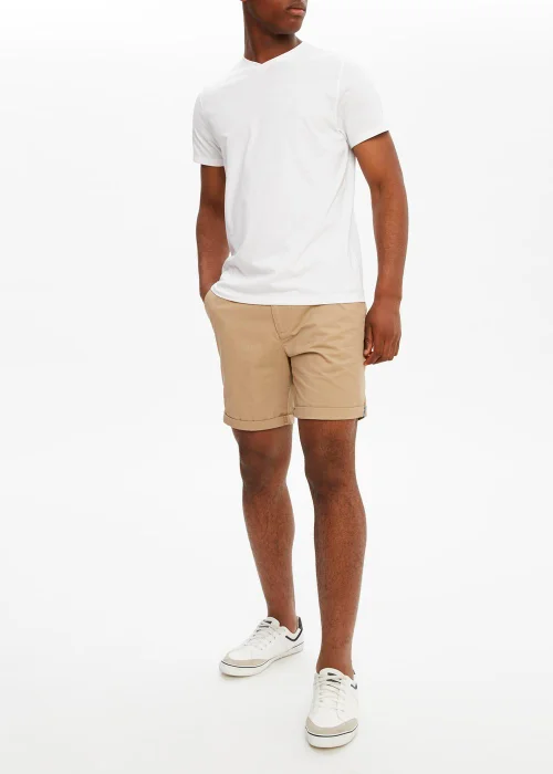 White Essential V-Neck T-Shirt - S Image 2