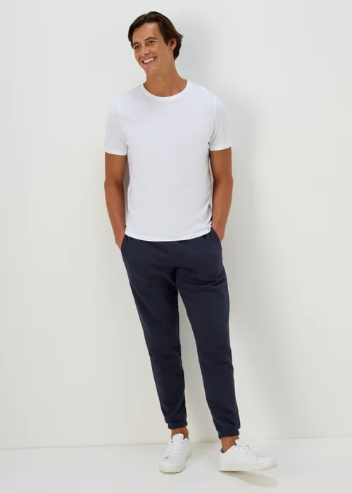 Navy Essential Cuffed Joggers - XS Image 1