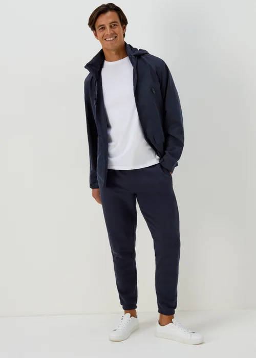 Navy Essential Cuffed Joggers - XS Image 4