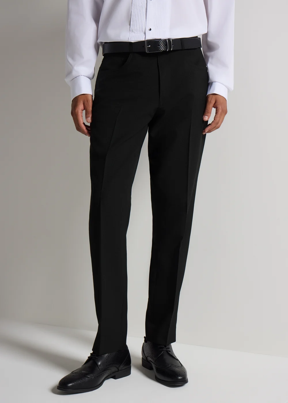 Taylor & Wright Black Slim Fit Formal Trousers - 30 Waist 29 Leg Image 1