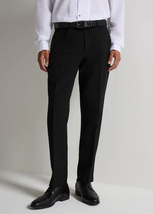 Taylor & Wright Black Slim Fit Formal Trousers - 30 Waist 29 Leg Image 1