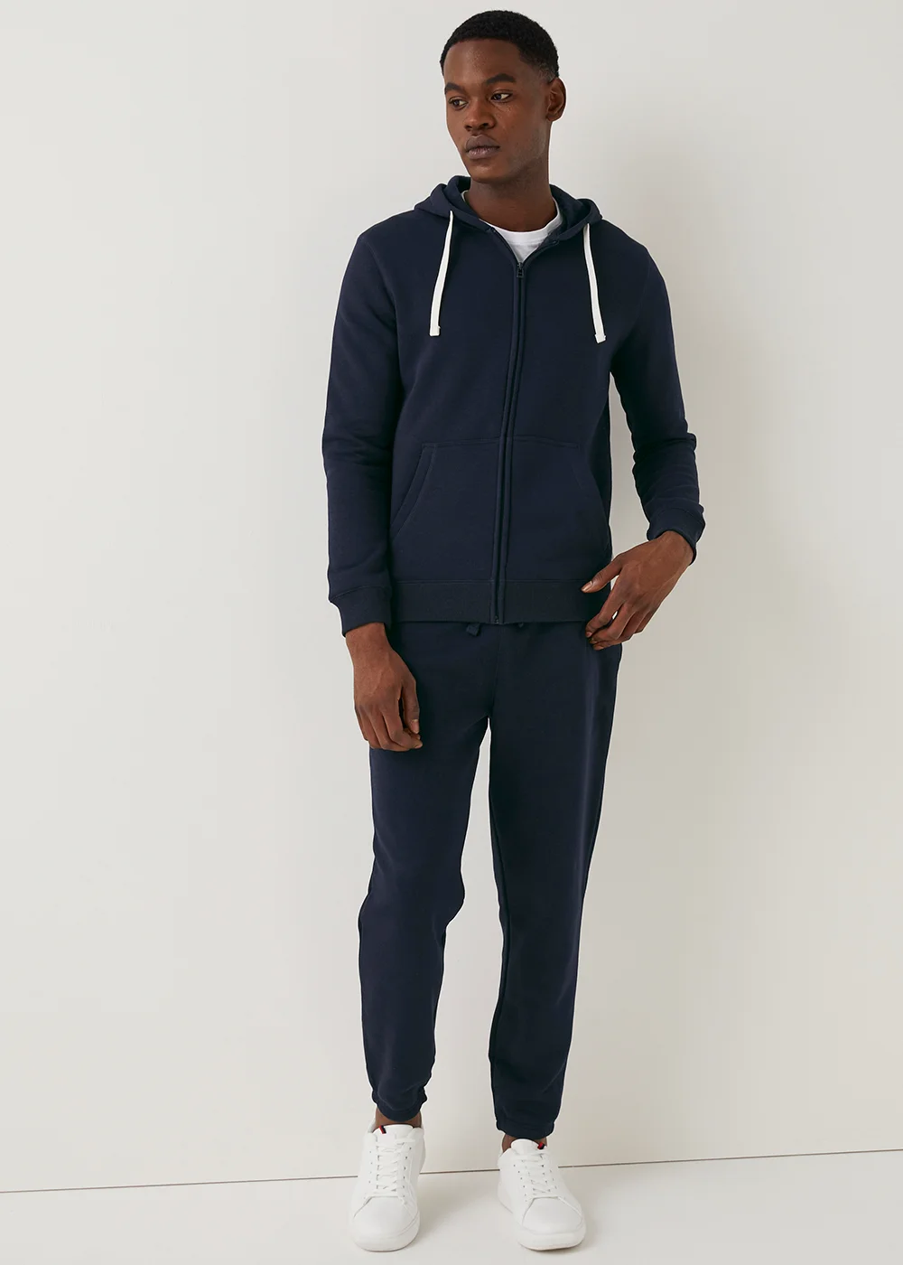 Navy Zip Up Hoodie - S Image 1