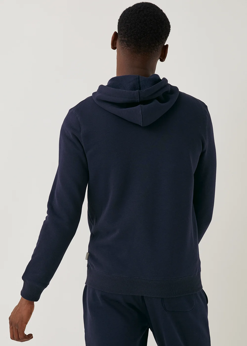 Navy Zip Up Hoodie - S Image 2