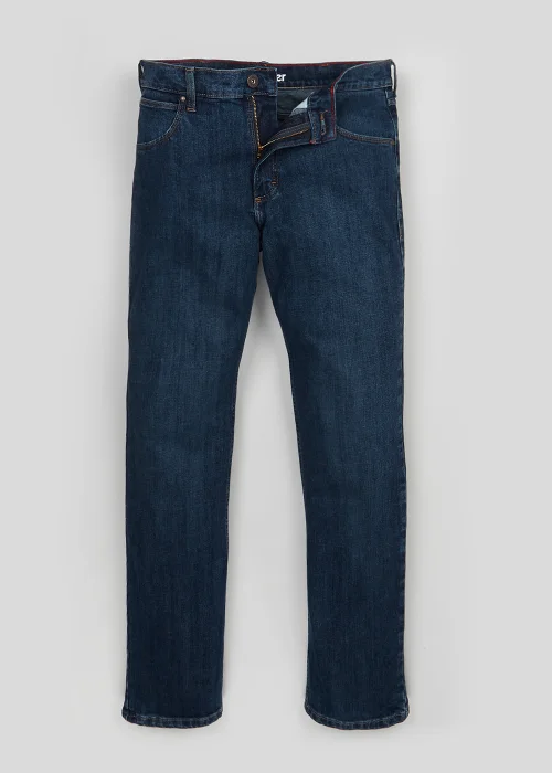 Wrangler Dark Wash Stretch Straight Fit Jeans - 30 R Image 3