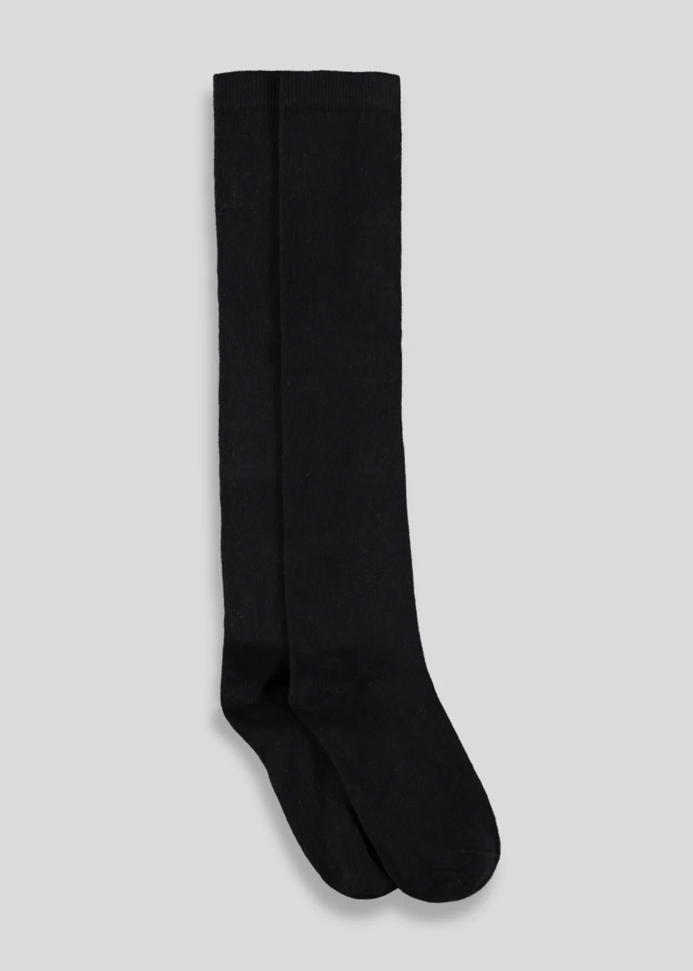 Girls 2 Pack Black Over the Knee Socks (Younger 6-Older 5.5) - 4-5.5 Image 1